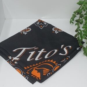 Tito's Black and Orange Bandana